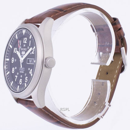 Seiko 5 Sports automatique Ratio cuir marron SNZG15K1-LS7 hommes