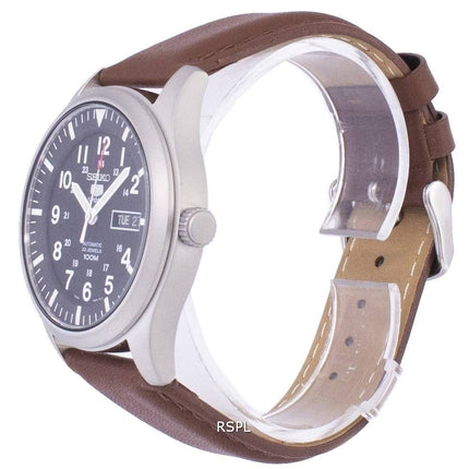 Seiko 5 Sports automatique Ratio cuir marron SNZG15K1-LS12 hommes