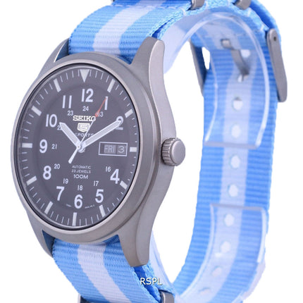 Montre Seiko 5 Sports automatique en polyester SNZG15K1-var-NATO24 100M pour homme