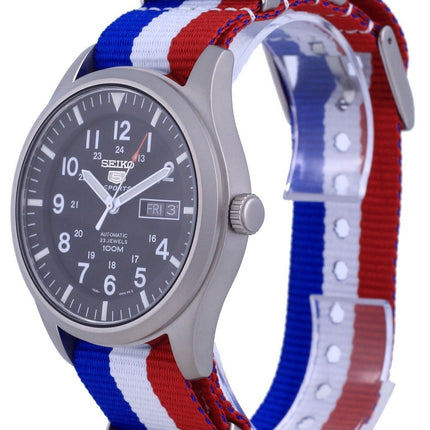 Montre Seiko 5 Sports automatique en polyester SNZG15K1-var-NATO25 100M pour homme