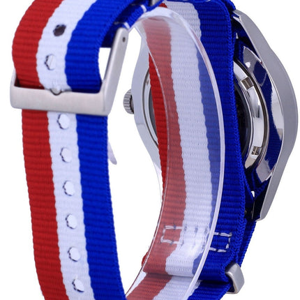 Montre Seiko 5 Sports automatique en polyester SNZG15K1-var-NATO25 100M pour homme