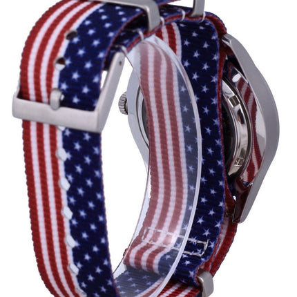 Montre Seiko 5 Sports automatique en polyester SNZG15K1-var-NATO27 100M pour homme