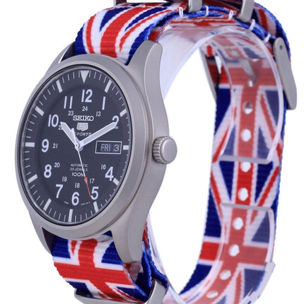Montre Seiko 5 Sports automatique en polyester SNZG15K1-var-NATO28 100M pour homme