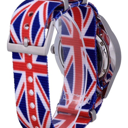 Montre Seiko 5 Sports automatique en polyester SNZG15K1-var-NATO28 100M pour homme