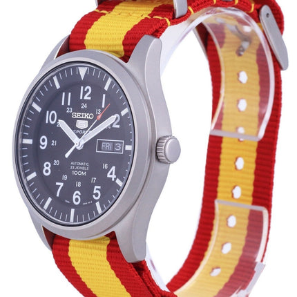 Montre Seiko 5 Sports automatique en polyester SNZG15K1-var-NATO29 100M pour homme