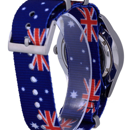 Montre Seiko 5 Sports automatique en polyester SNZG15K1-var-NATO30 100M pour homme