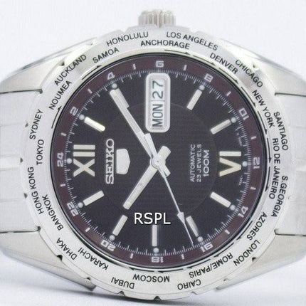 Seiko automatique Sport SNZG59K1 SNZG59K SNZG59 World Timer montre