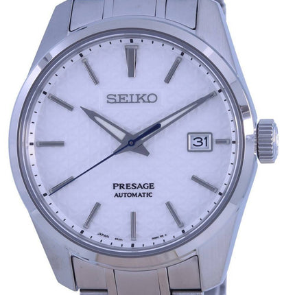 Montre Seiko Presage Sharp Edged White Dial Automatic SPB165 SPB165J1 SPB165J 100M pour homme
