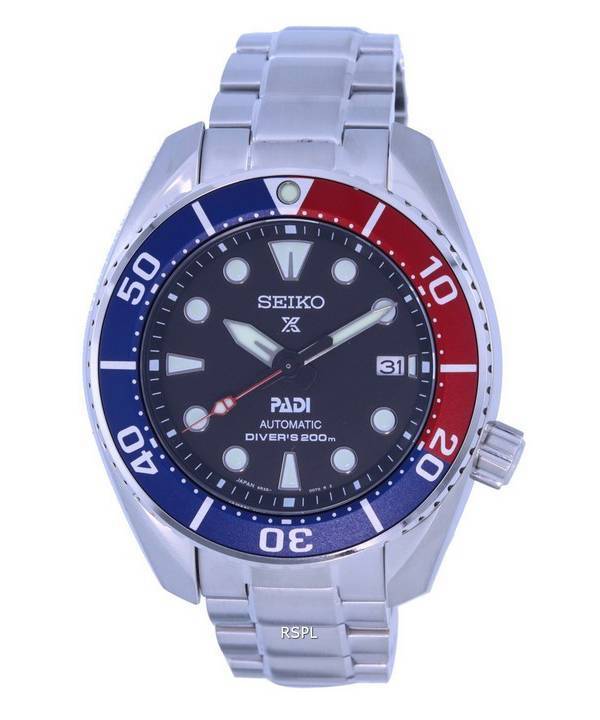 Montre pour homme Seiko Prospex PADI Sumo Special Edition Automatic Diver SPB181 SPB181J1 SPB181J 200M