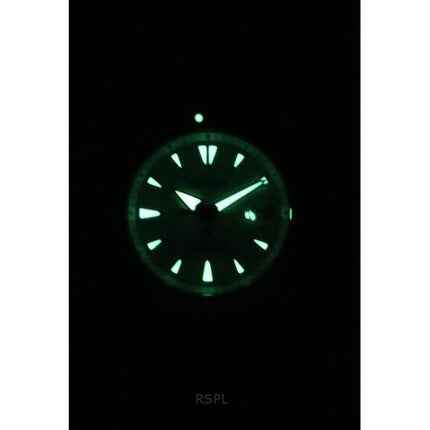 Montre Seiko Prospex Shogun en titane avec cadran blanc automatique SPB191J1 Diver's 200M pour homme