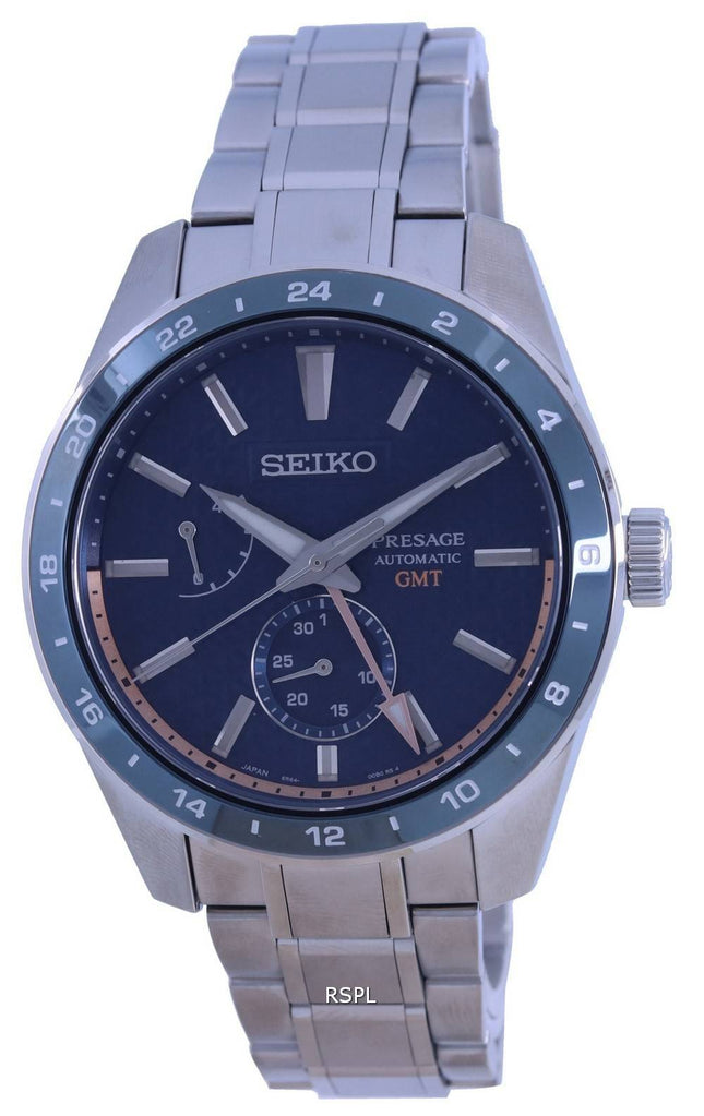 Montre homme Seiko Presage Sharp Edged GMT automatique SPB217 SPB217J1 SPB217J 100M