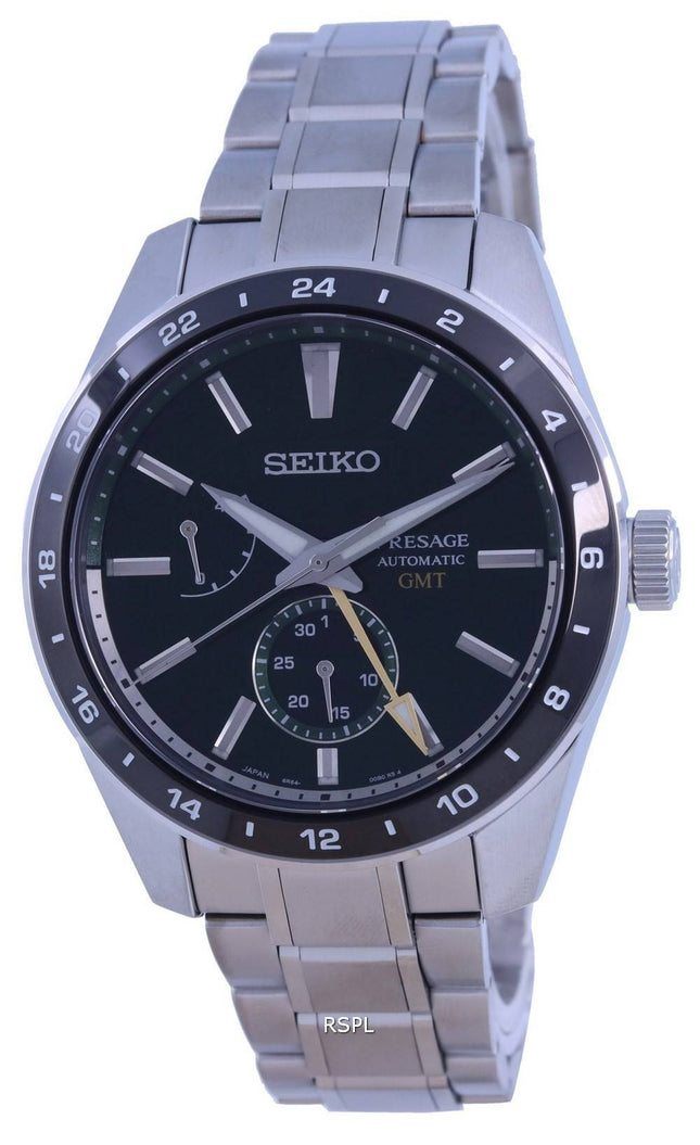 Montre homme Seiko Presage Sharp Edged GMT automatique SPB219 SPB219J1 SPB219J 100M