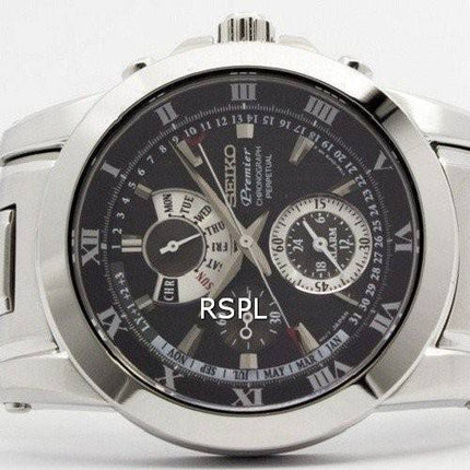 Montre Seiko Premier chronographe quantième perpétuel SPC161P1 SPC161P hommes