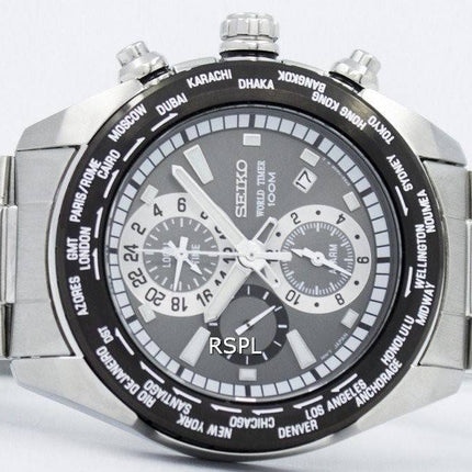 Alarme Seiko World Timer SPL035P1 SPL035 SPL035P montre homme