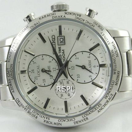 La montre de Seiko Alarme Chronographe World Time SPL047P1 SPL047P SPL047 hommes