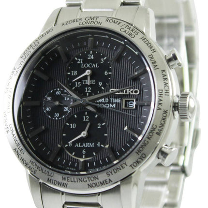 La montre de Seiko Alarme Chronographe World Time SPL049P1 SPL049P SPL049 hommes