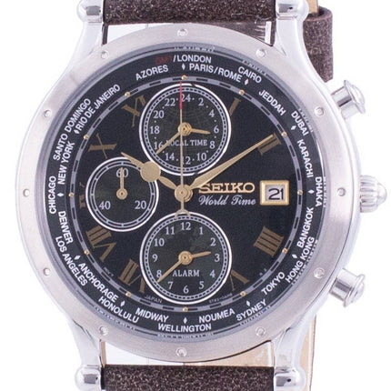 Montre Homme Seiko 30th Anniversary Age Of Discovery Heure Mondiale SPL057P SPL057P1 SPL057P Quartz Chronographe Edition Limitée