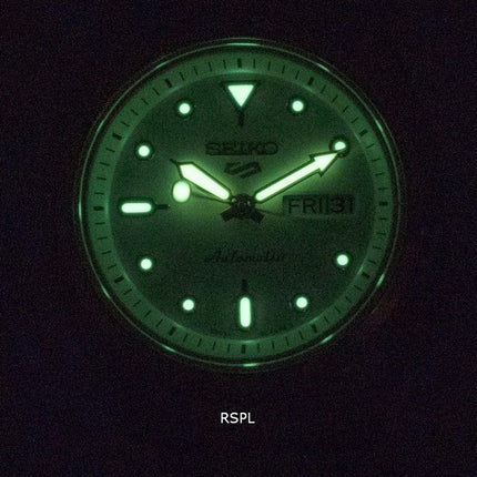 Montre Seiko 5 Sports bicolore en acier inoxydable, cadran blanc, automatique, SRE004 SRE004K1 SRE004K, étanche à 100 m, reconditionnée pour femme