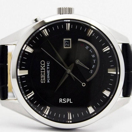 Montre homme Seiko Kinetic SRN045P2 reconditionnée avec bracelet en cuir