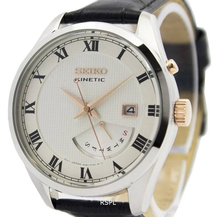 Montre Seiko Kinetic cuir sangle SRN073P1 SRN073P hommes
