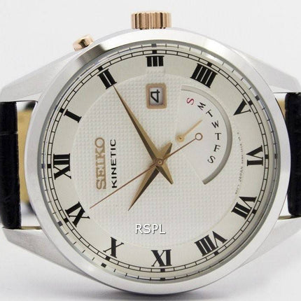 Montre Seiko Kinetic cuir sangle SRN073P1 SRN073P hommes