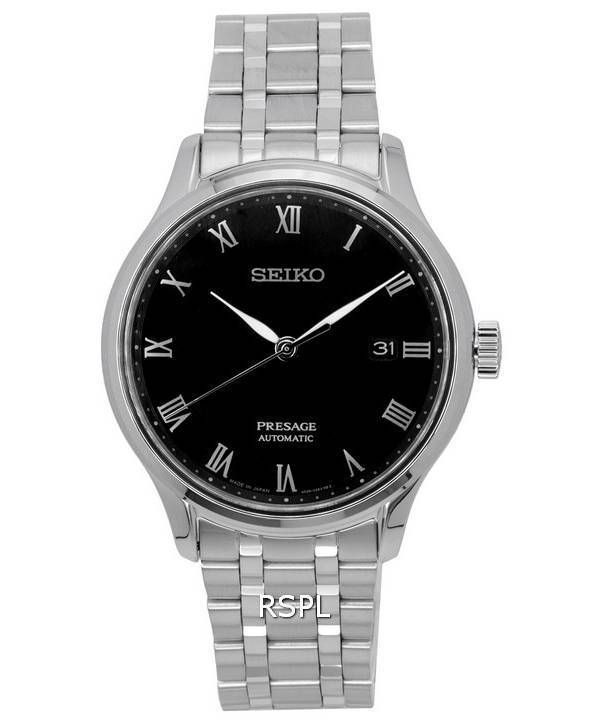 Montre Homme Seiko Presage Cadran Noir Automatique SRPC81 SRPC81J1 SRPC81J