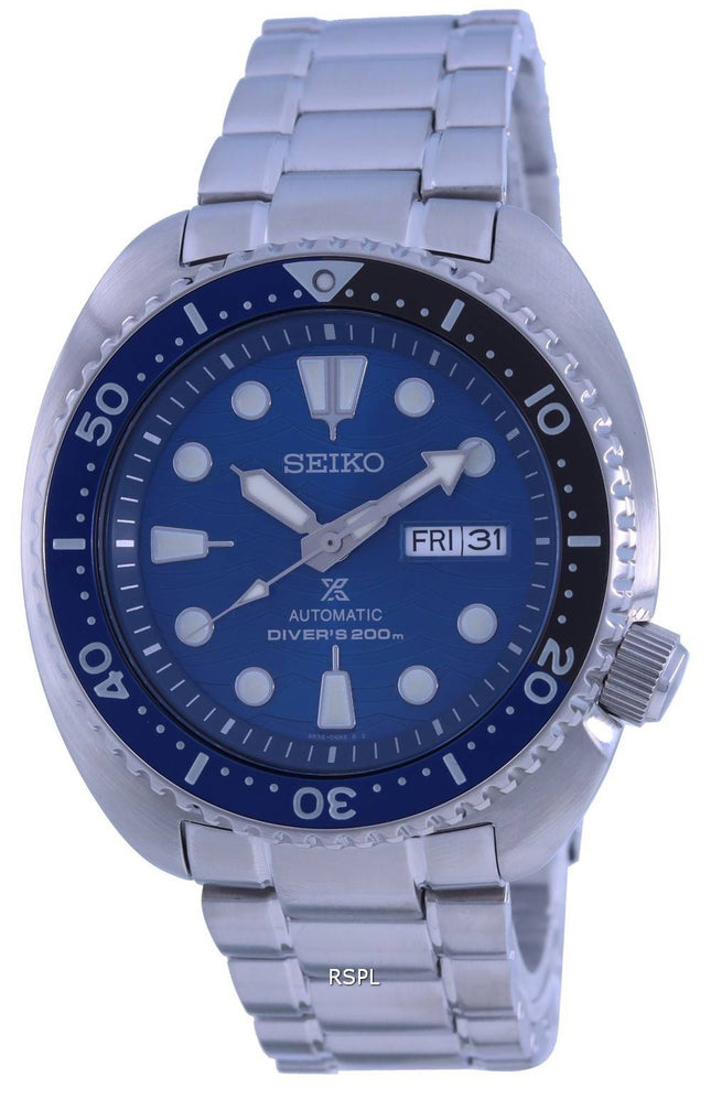 Montre Homme Seiko Prospex Save The Ocean Blue Dial Automatic Diver&#39,s SRPD21 SRPD21K1 SRPD21K 200M
