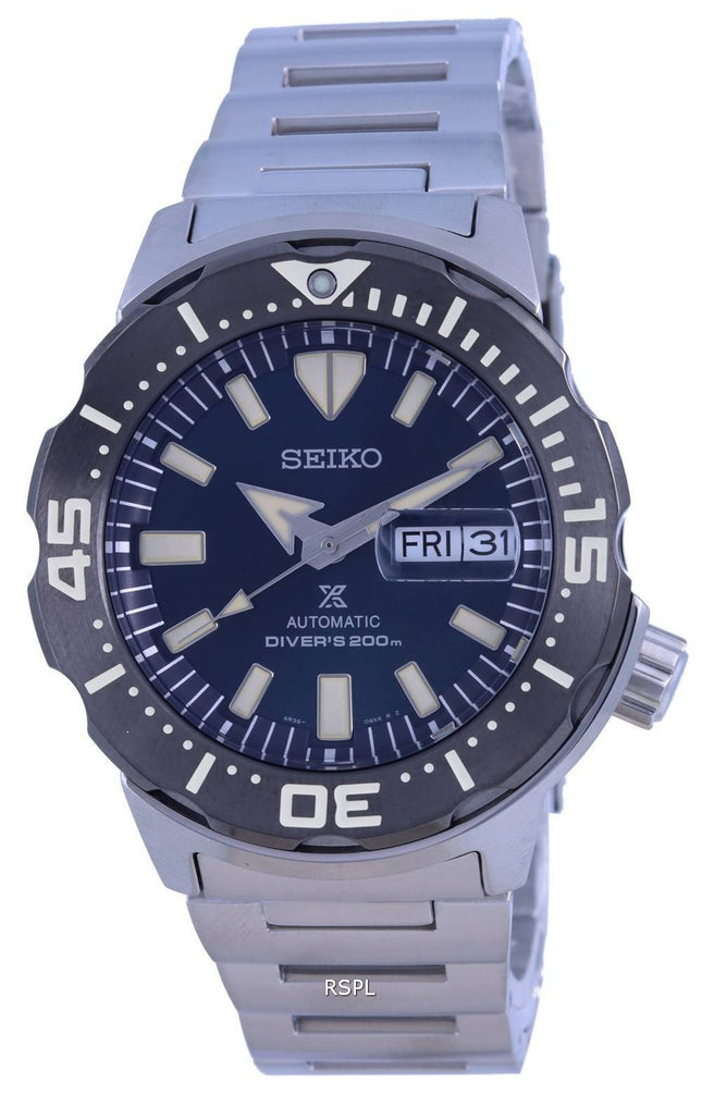 Montre Homme Seiko Prospex Monster Automatic Diver&#39,s SRPD25 SRPD25K1 SRPD25K 200M
