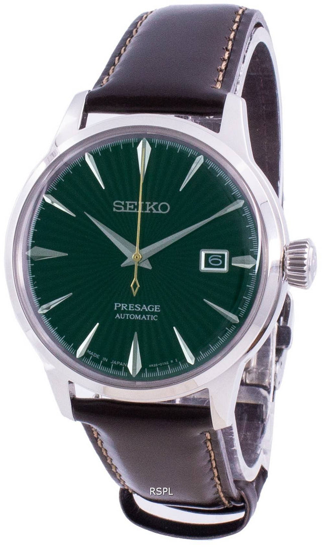Montre pour homme Seiko Presage Automatic Cocktail Mockingbird SRPD37 SRPD37J1 SRPD37J fabriquée au Japon