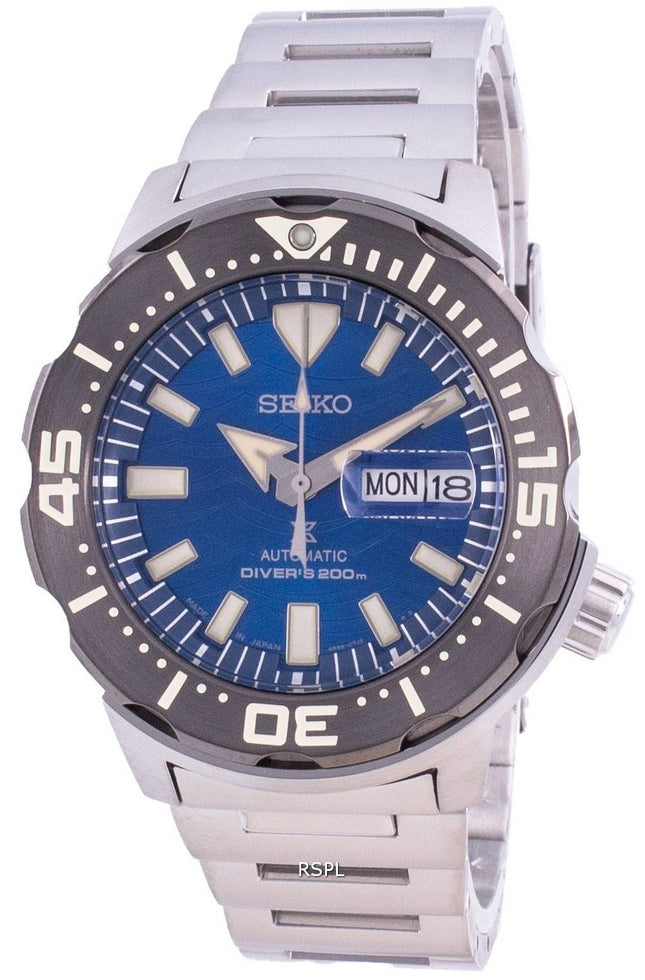 Montre pour homme Seiko Prospex Automatic Diver Save The Ocean SRPE09 SRPE09J1 SRPE09J fabriquée au Japon 200M