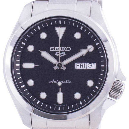 Montre pour homme Seiko 5 Sports cadran noir automatique SRPE55 SRPE55K1 SRPE55K 100M remise à neuf