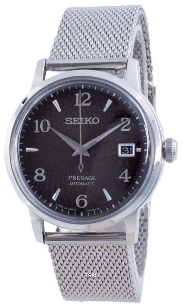 Montre Homme Seiko Presage Cocktail Time Noir Russe SRPF39 SRPF39J1 SRPF39J