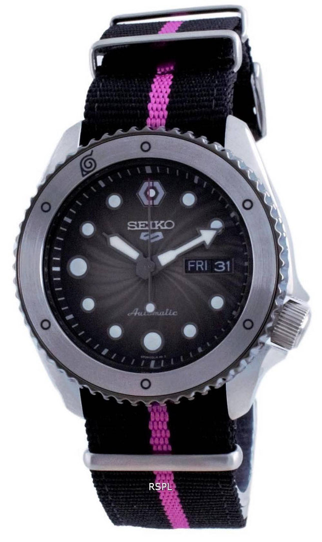 Montre Homme Seiko 5 Sports Boruto Uzumaki Édition Limitée Automatique SRPF65 SRPF65K1 SRPF65K 100M