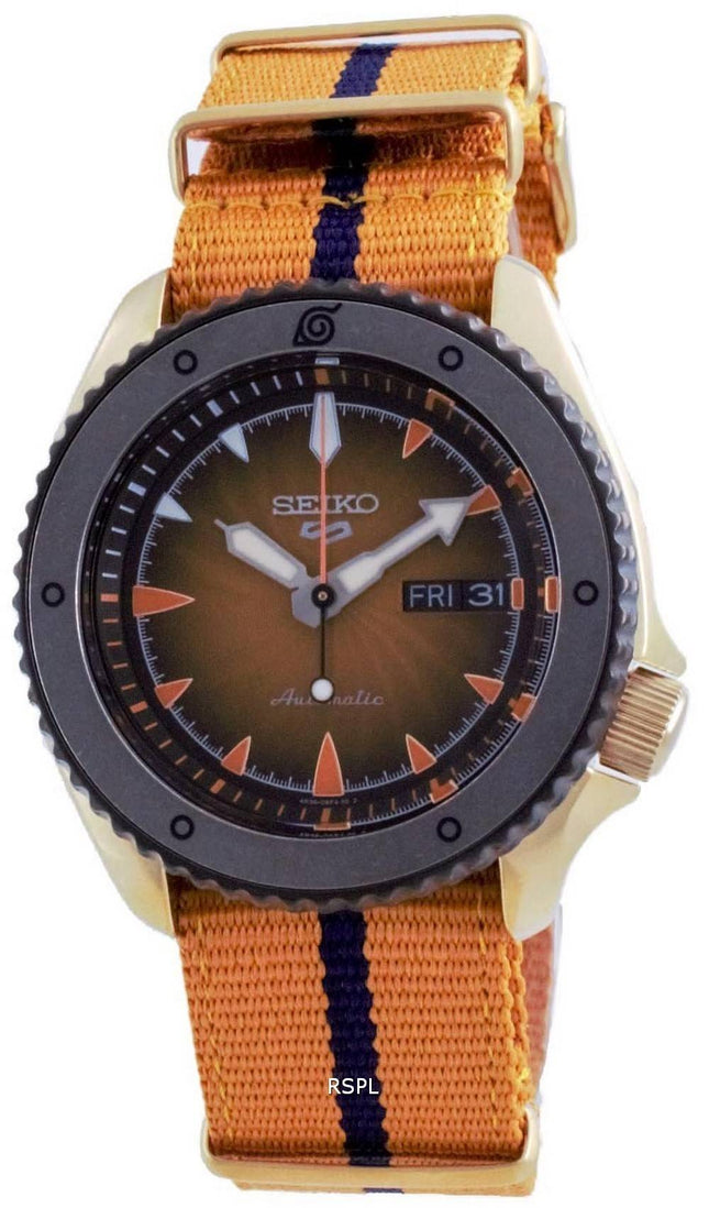 Montre Homme Seiko 5 Sports Naruto Uzumaki Édition Limitée Automatique SRPF70 SRPF70K1 SRPF70K 100M