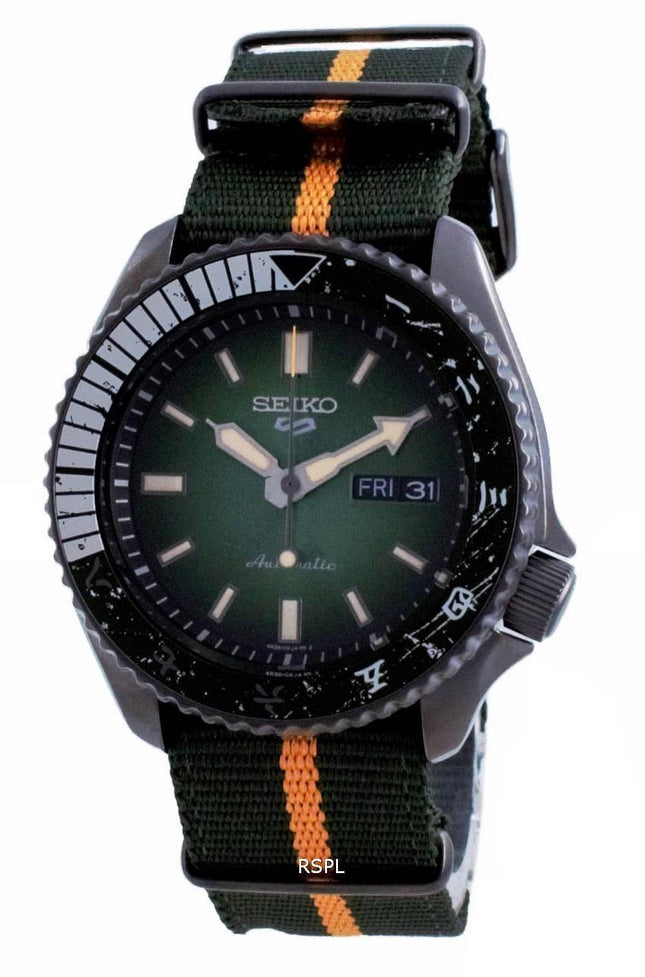 Montre Homme Seiko 5 Sports Rock Lee Édition Limitée Automatique SRPF73 SRPF73K1 SRPF73K 100M