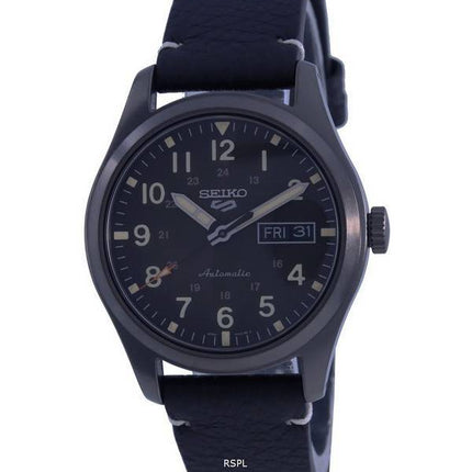 Montre homme Seiko 5 Sports Field Collection, cadran marron, bracelet cuir, automatique, SRPG41 SRPG41K1 SRPG41K, étanche à 100 m, reconditionnée