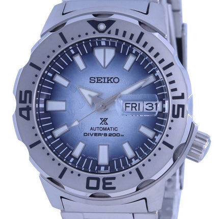 Montre pour homme Seiko Prospex Save The Ocean Frost Monster Special Edition Automatic Diver SRPG57 SRPG57J1 SRPG57J 200M