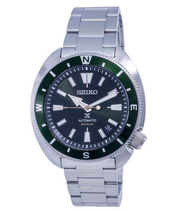 Montre pour homme Seiko Prospex Tortoise Diver en acier inoxydable automatique SRPH17 SRPH17K1 SRPH17K 200M