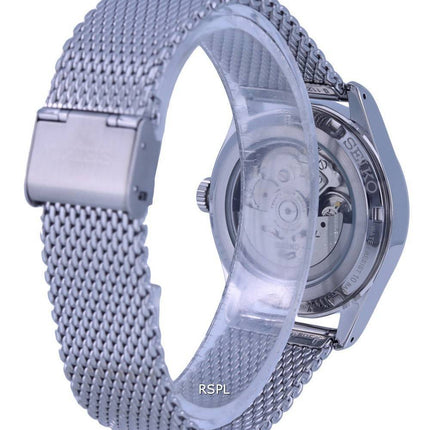 Seiko 5 Sports Flieger Acier Inoxydable Mesh Cadran Noir Automatique SRPH23K1 100M Montre Homme