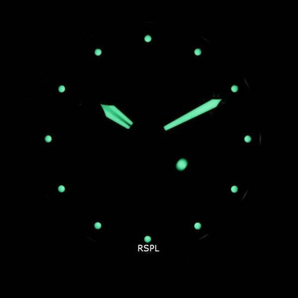 Seiko 5 Sports Flieger Acier Inoxydable Mesh Cadran Noir Automatique SRPH25K1 100M Montre Homme