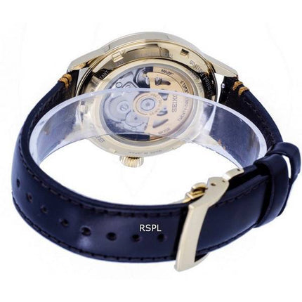 Seiko Presage Cocktail Edition Limitée Cuir Or Cadran Automatique SRPH78 SRPH78J1 SRPH78J Montre Homme