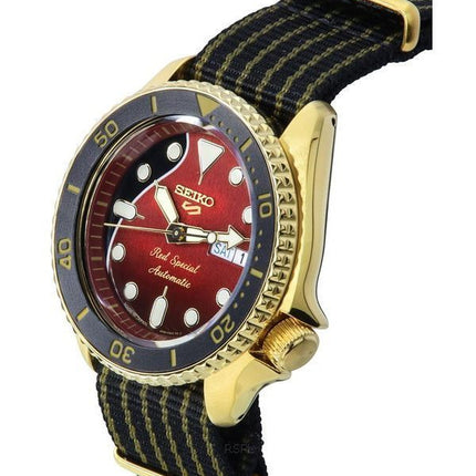 Seiko 5 Sports Brian May Red Special Edition Limitée Bracelet en Nylon Automatique SRPH80J1 100M Montre Homme