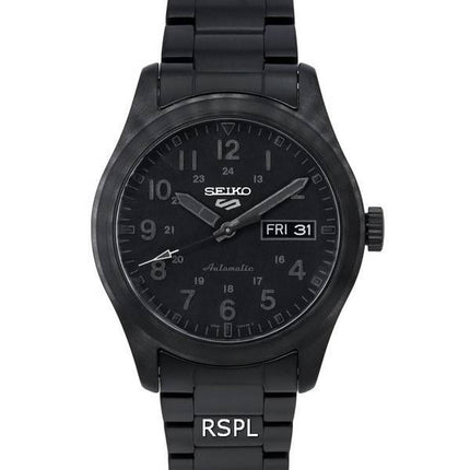 Montre Homme Seiko 5 Sports Stealth Cadran Noir Automatique SRPJ09 SRPJ09K1 SRPJ09K 100M