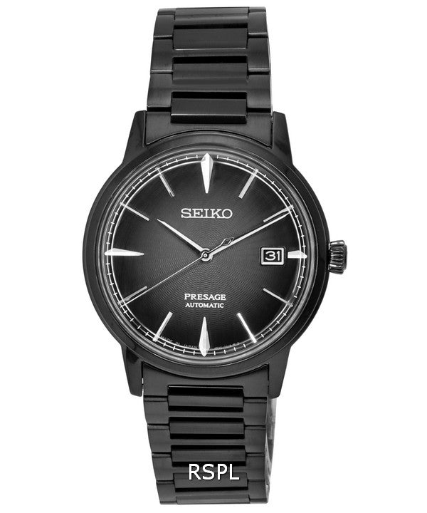 Montre Homme Seiko Presage Cocktail Time Le Velours Noir Automatique SRPJ15 SRPJ15J1 SRPJ15J
