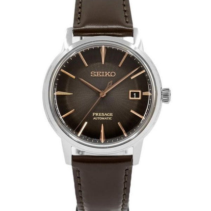 Montre Seiko Presage Cocktail Time The Irish Coffee avec cadran charbon automatique SRPJ17J1 pour homme