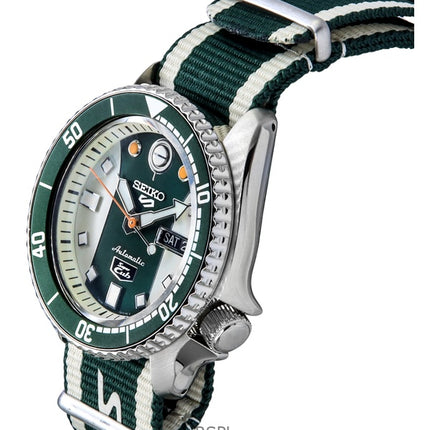 Montre homme Seiko 5 Sports Honda Super Cub édition limitée, cadran blanc et vert, automatique, SRPJ49K1, 100 m