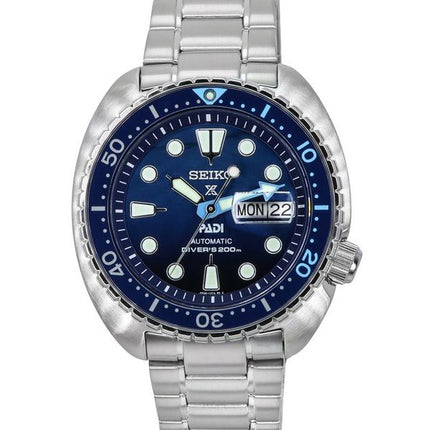 Montre pour homme Seiko Prospex The Great Blue Turtle PADI édition spéciale cadran bleu automatique SRPK01K1 200M pour homme