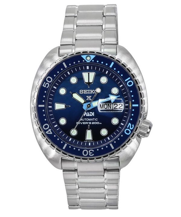 Montre pour homme Seiko Prospex The Great Blue Turtle PADI édition spéciale cadran bleu automatique SRPK01K1 200M pour homme
