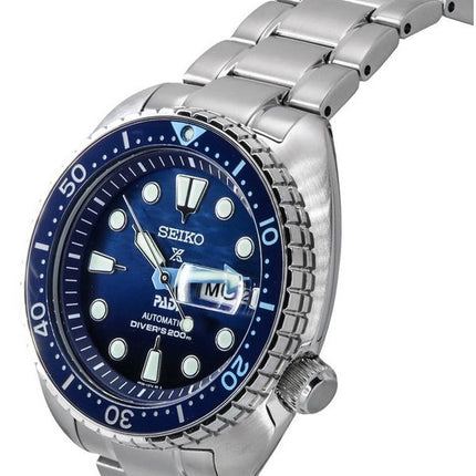 Montre pour homme Seiko Prospex The Great Blue Turtle PADI édition spéciale cadran bleu automatique SRPK01K1 200M pour homme
