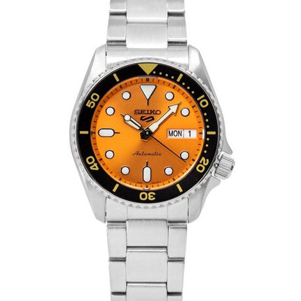 Montre pour homme Seiko 5 Sports SKX Style Midi cadran orange automatique SRPK35K1 100M